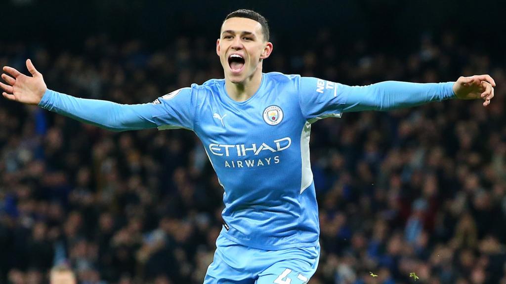 Foden celebrates