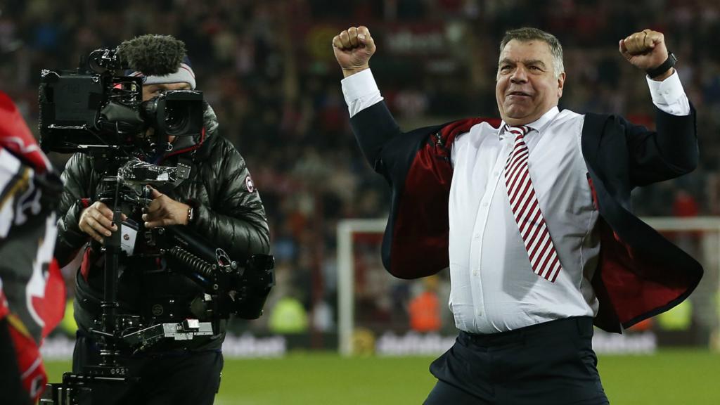 Sam Allardyce celebrates