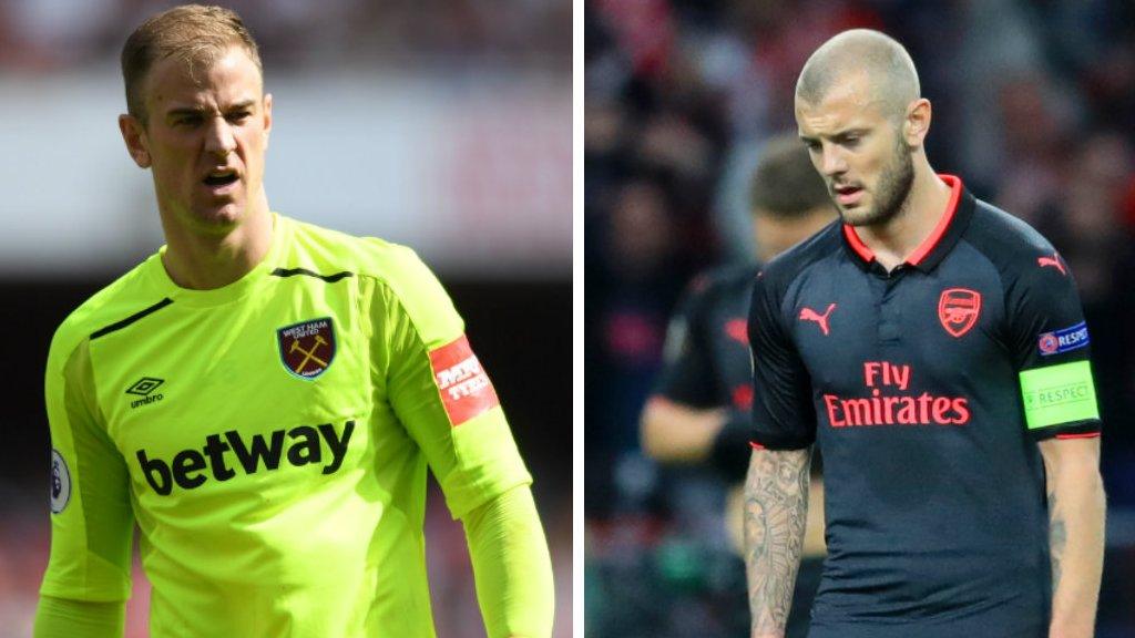 Joe Hart and Jack Wilshere