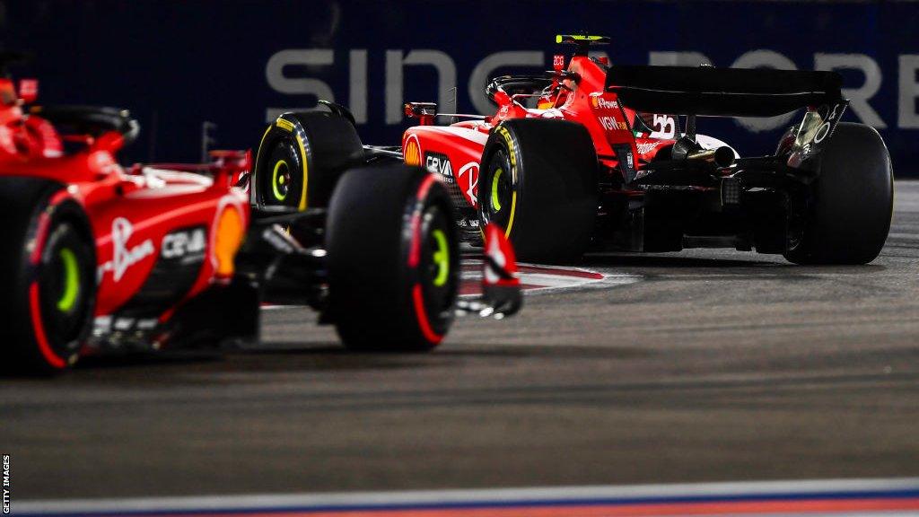 Carlos Sainz and Charles Leclerc