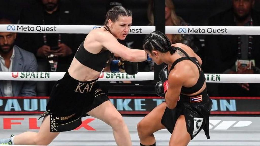 Katie Taylor punches AManda Serrano