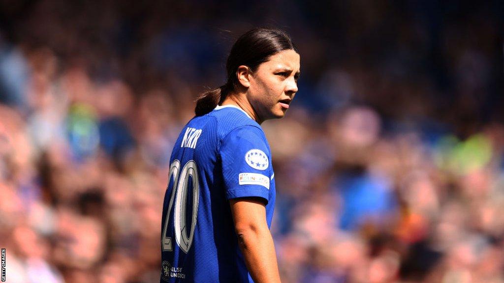 Sam Kerr playing for Chelsea