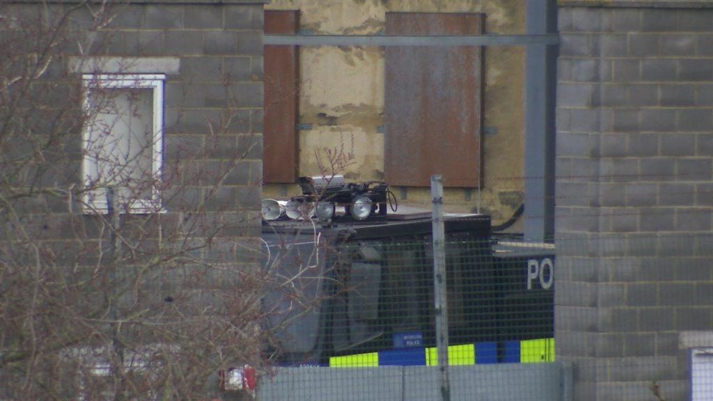 One of the Met's water cannon