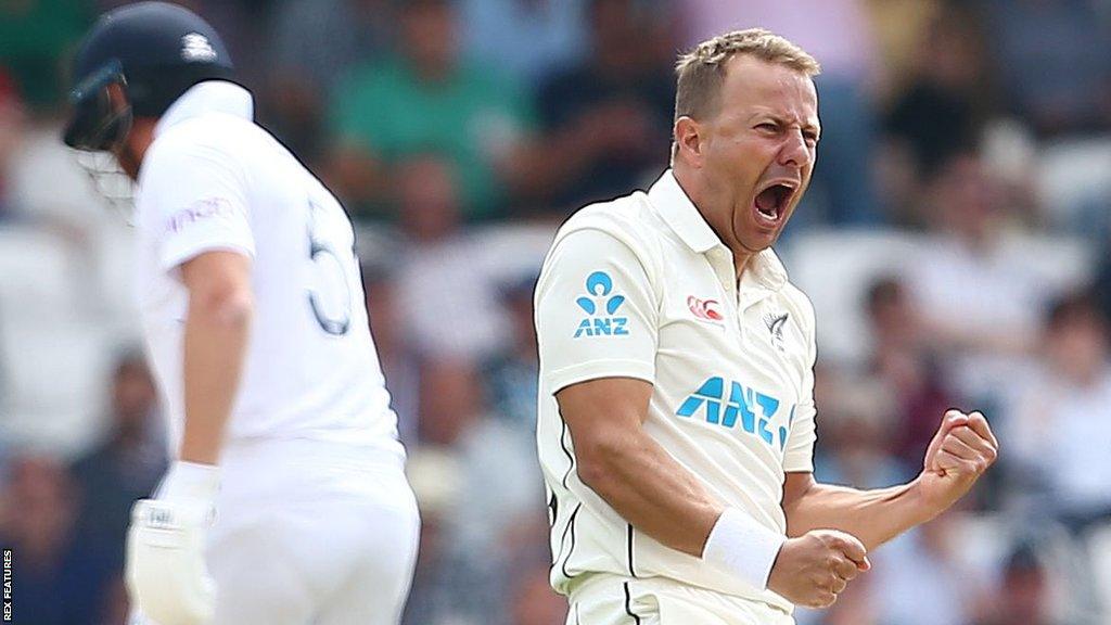 Neil Wagner playing for New Zealand