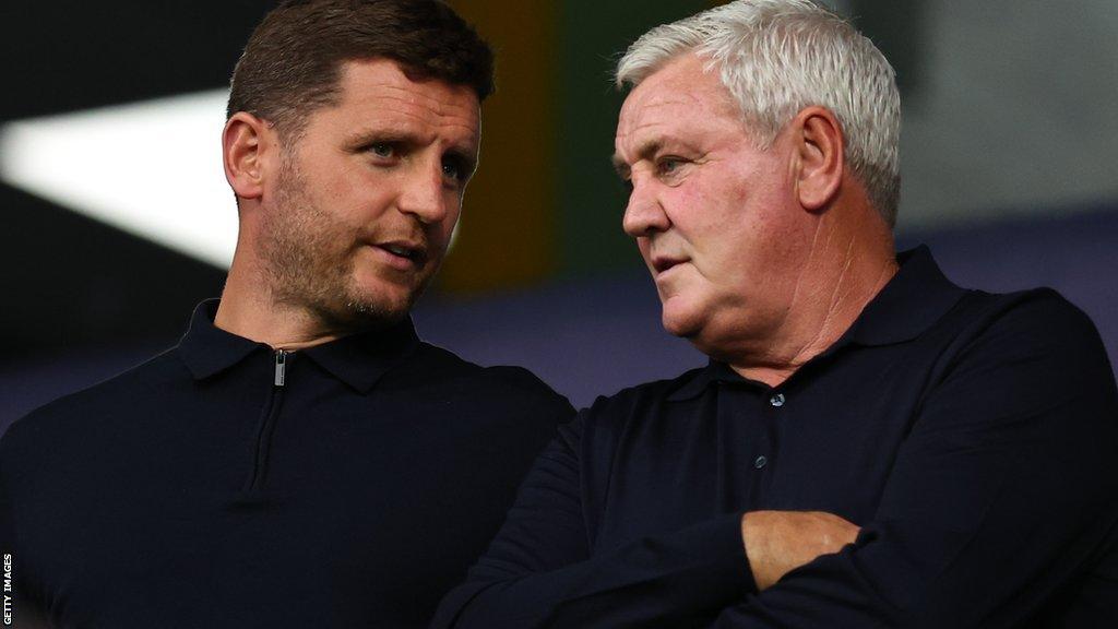 Alex Bruce (left) with his father Steve Bruce