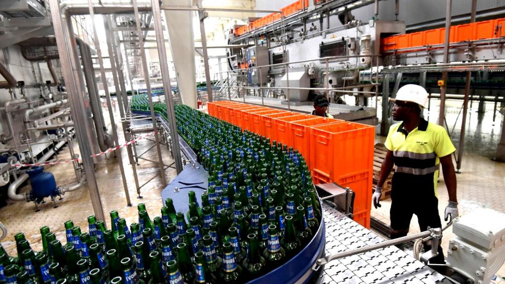 beer factory production line