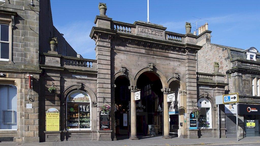 An entrance to Inverness' Victorian Market