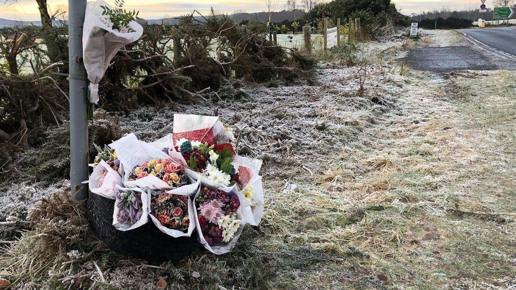 Floral tributes to Gregor McIntosh