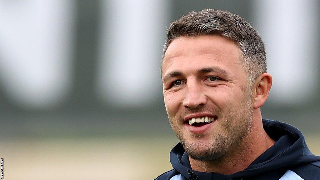 Sam Burgess in action as a coach