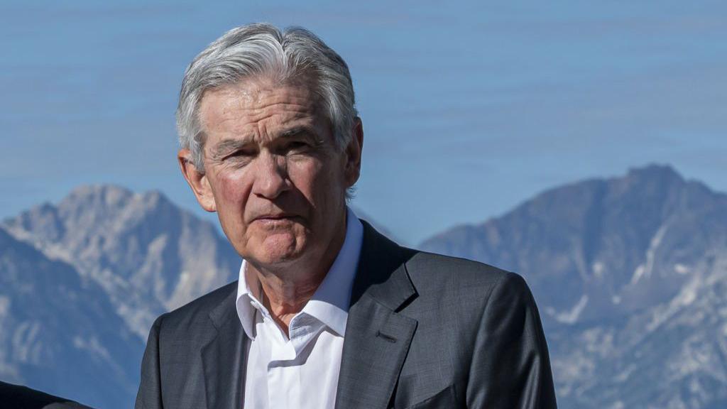 Jerome Powell in the Jackson Hole Wyoming conference in 2023