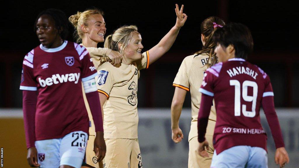 Erin Cuthbert celebrates