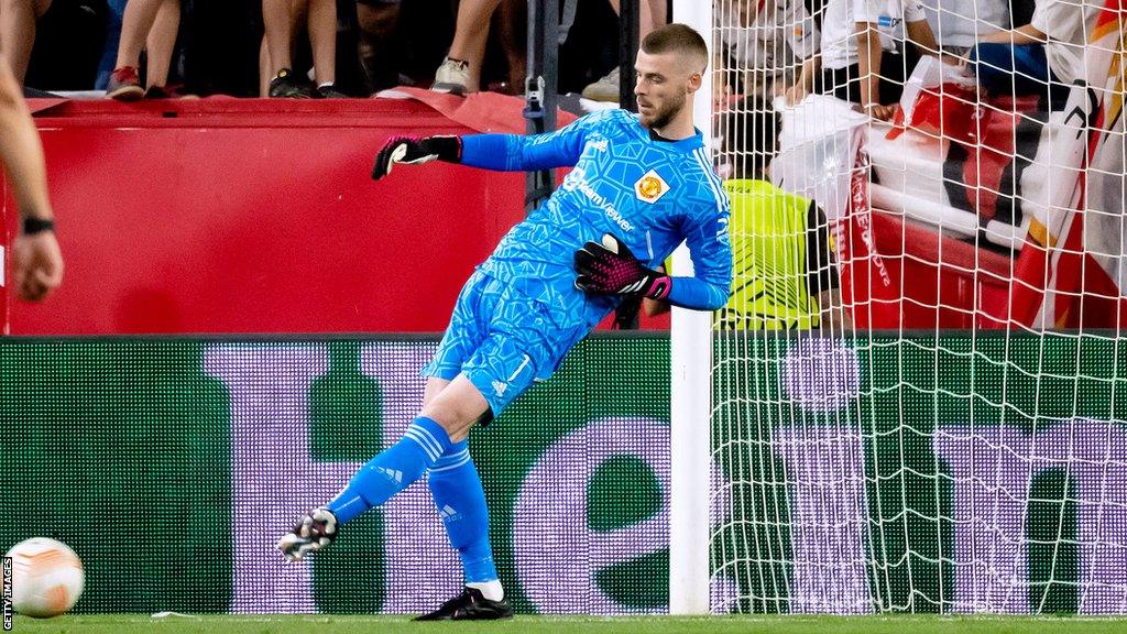 David De Gea in action against Sevilla