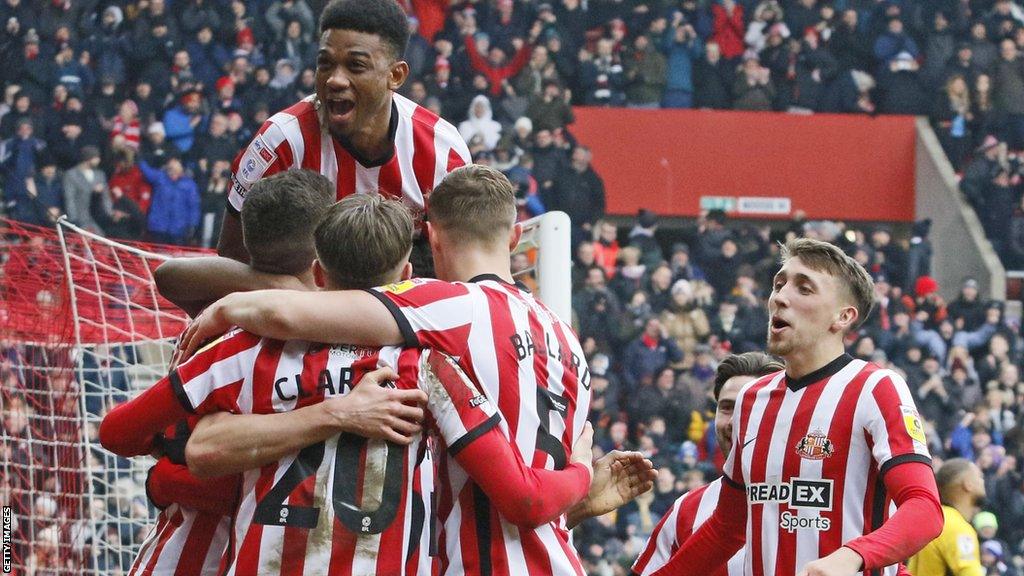 Sunderland celebrate a goal