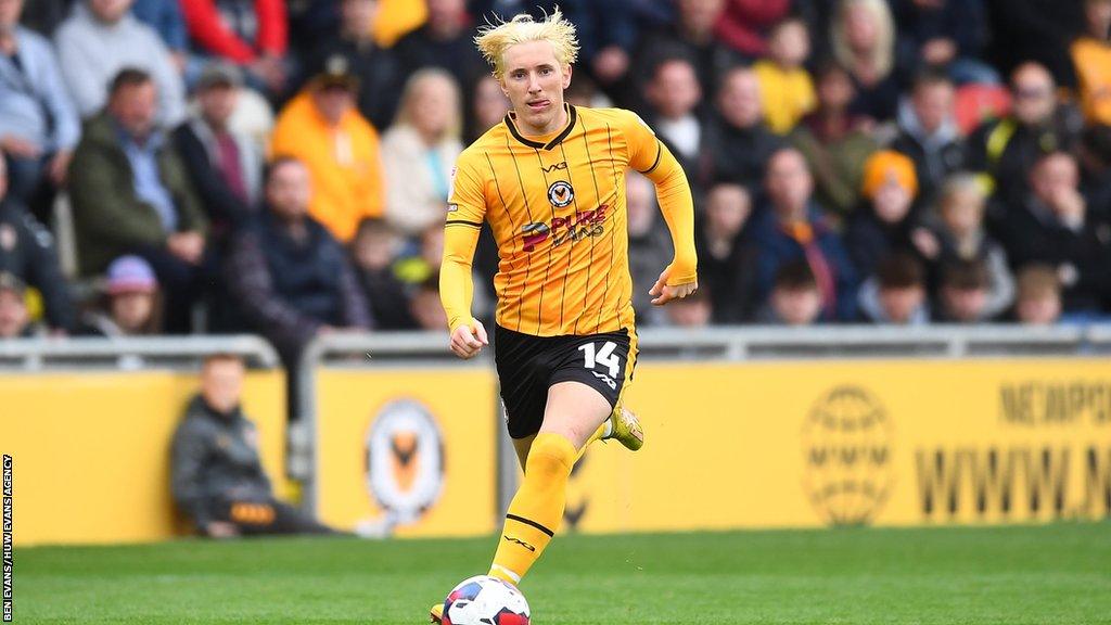 Defender Aaron Lewis initially joined Newport on loan from Lincoln in October 2020