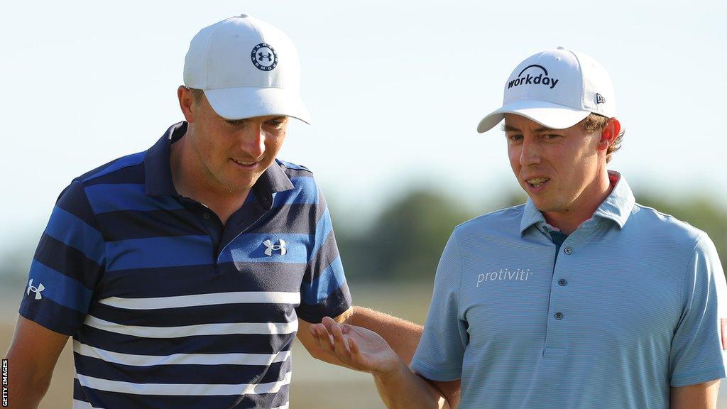 Jordan Spieth (left) and Matt Fitzpatrick