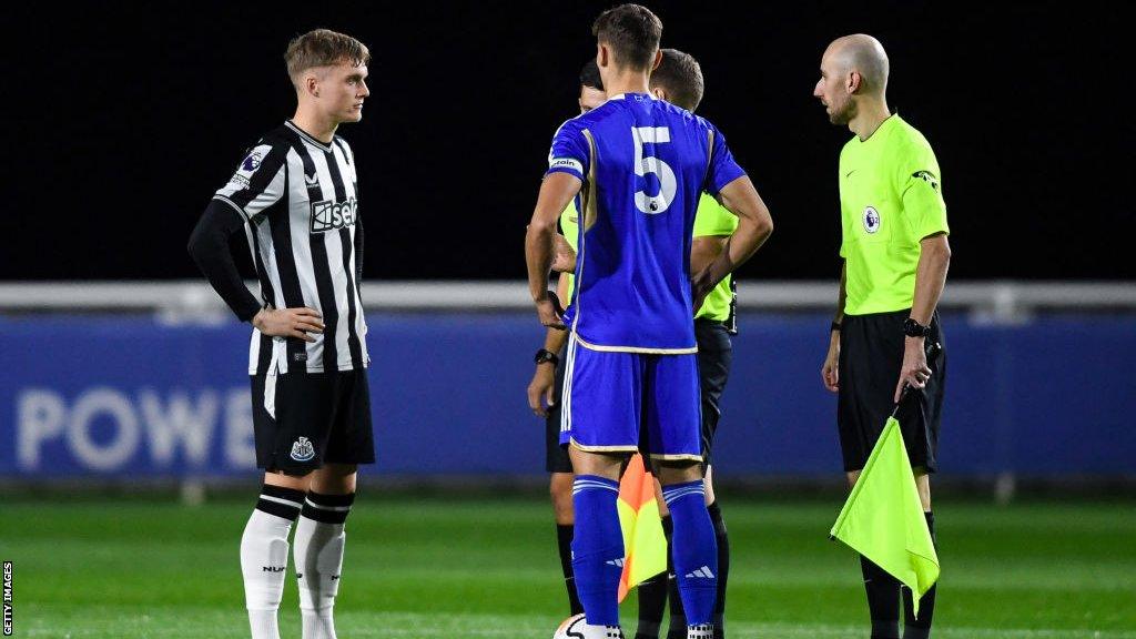 Leicester and Newcastle U21 players