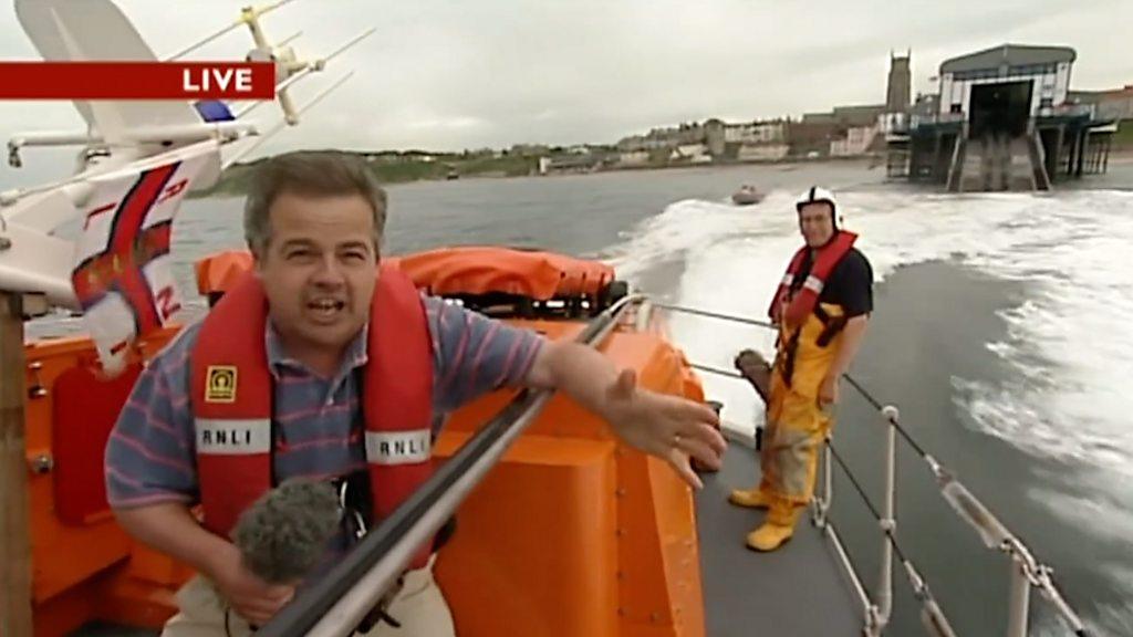 Mike Liggins on Cromer lifeboat