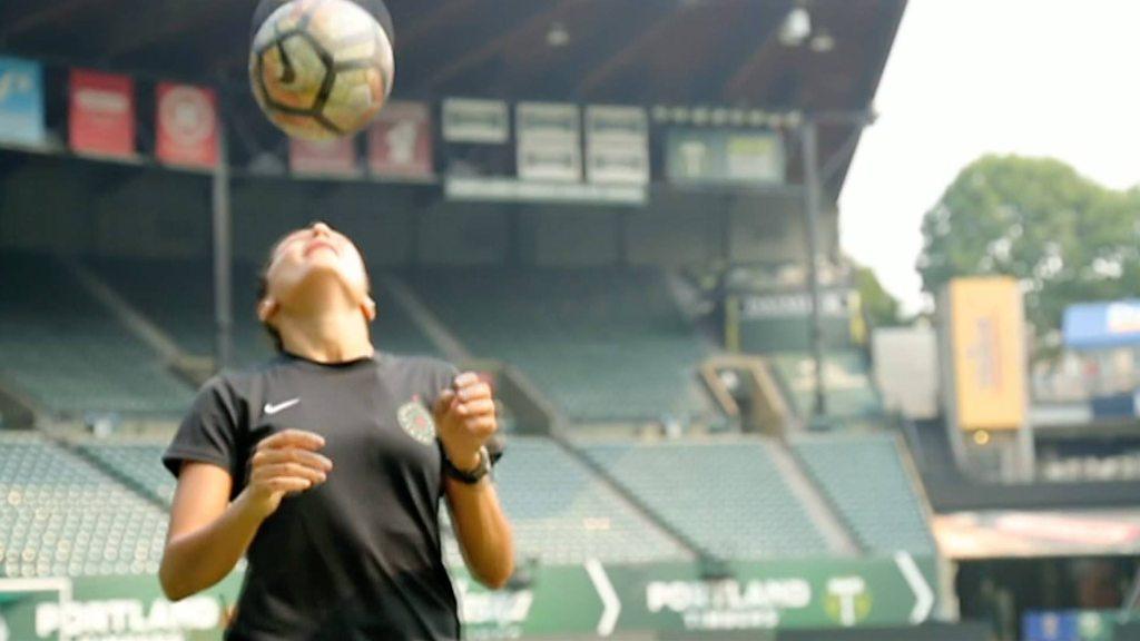 Nadia Nadim fled Afghanistan as a child. Now she plays for Denmark and Portland.