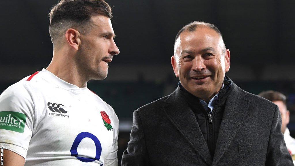 Danny Care and Eddie Jones