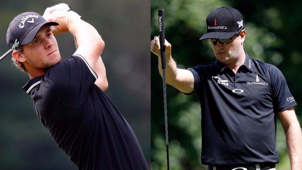 Thomas Pieters and Zach Johnson