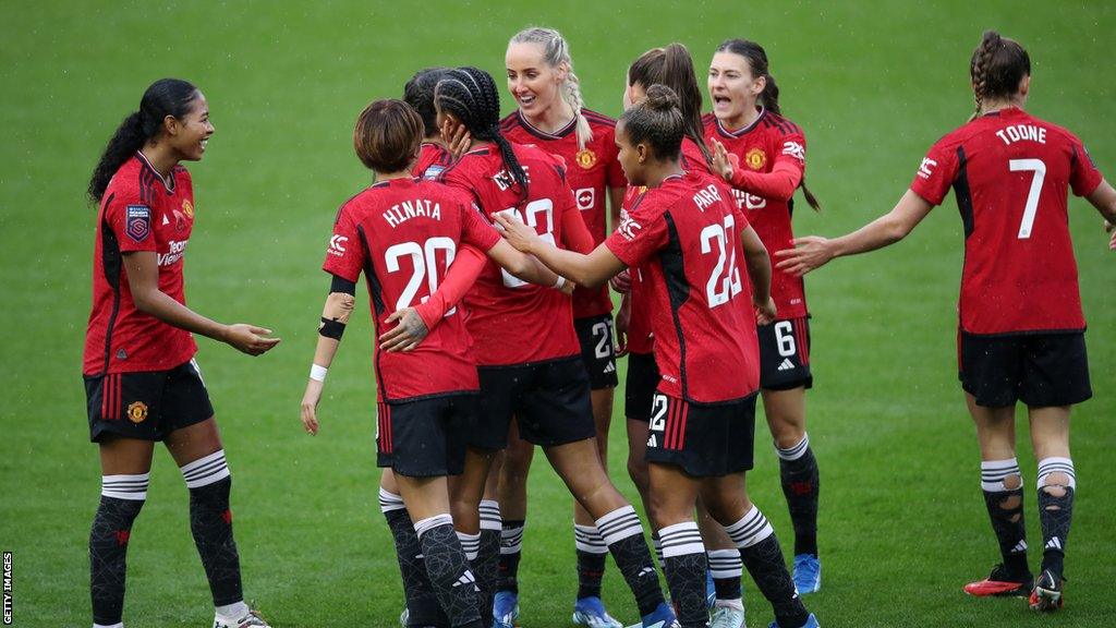 Manchester United celebrate