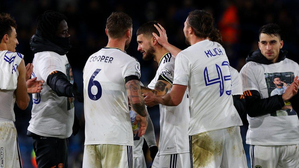 Mateusz Klich given guard of honour at Elland Road