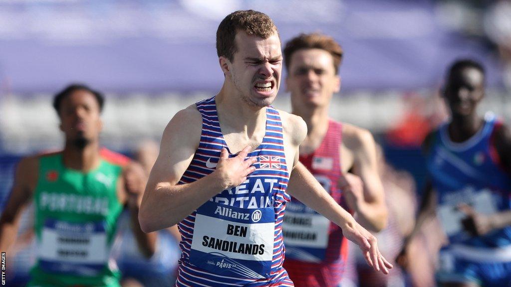 Ben Sandilands in action in Paris