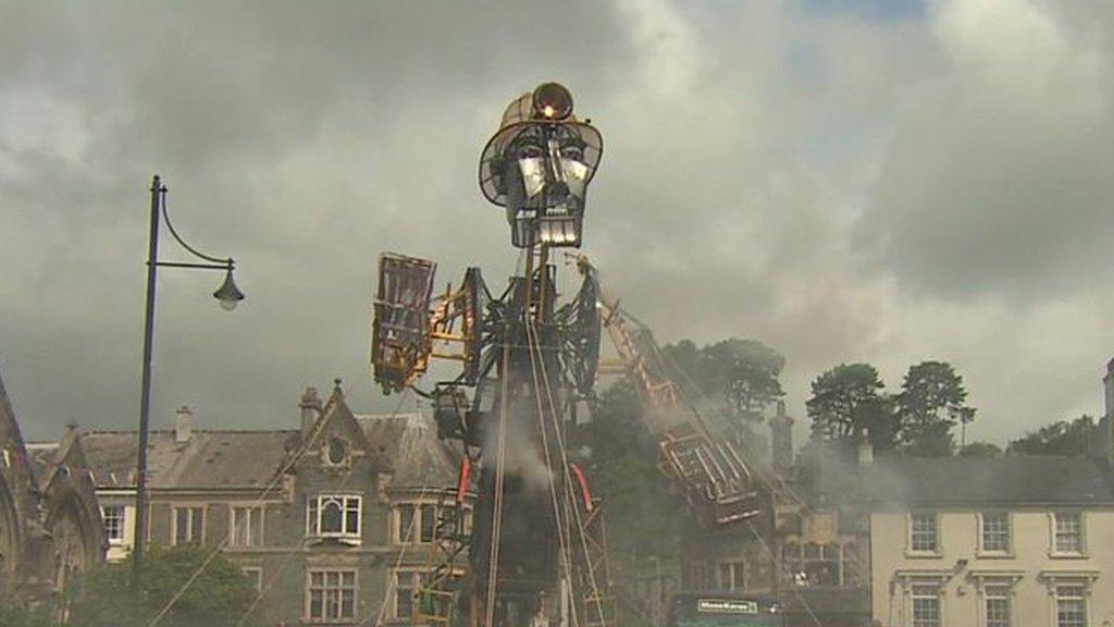 'Cornish Mining Man Engine' puppet