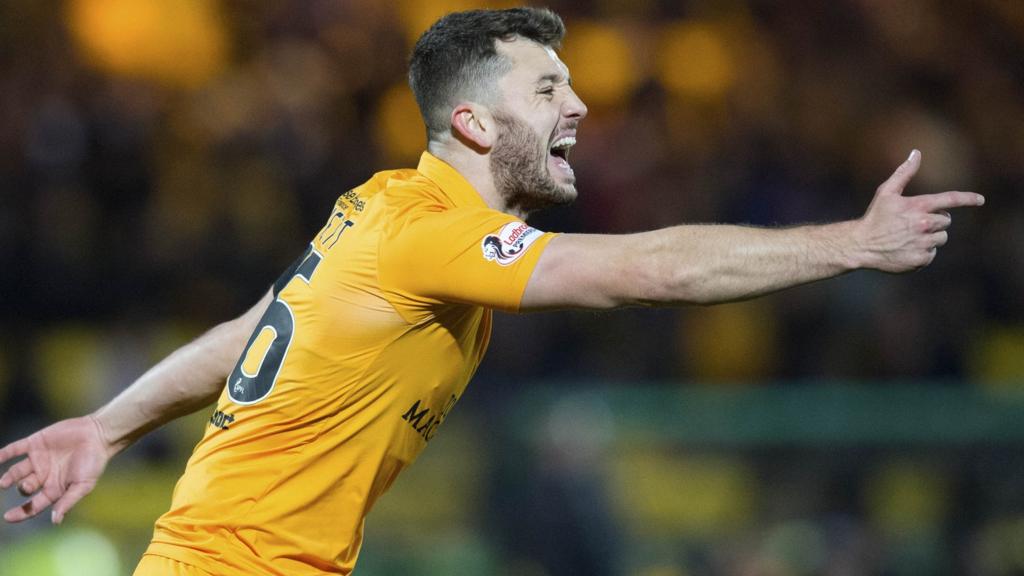 Craig Halkett in action for Livingston.