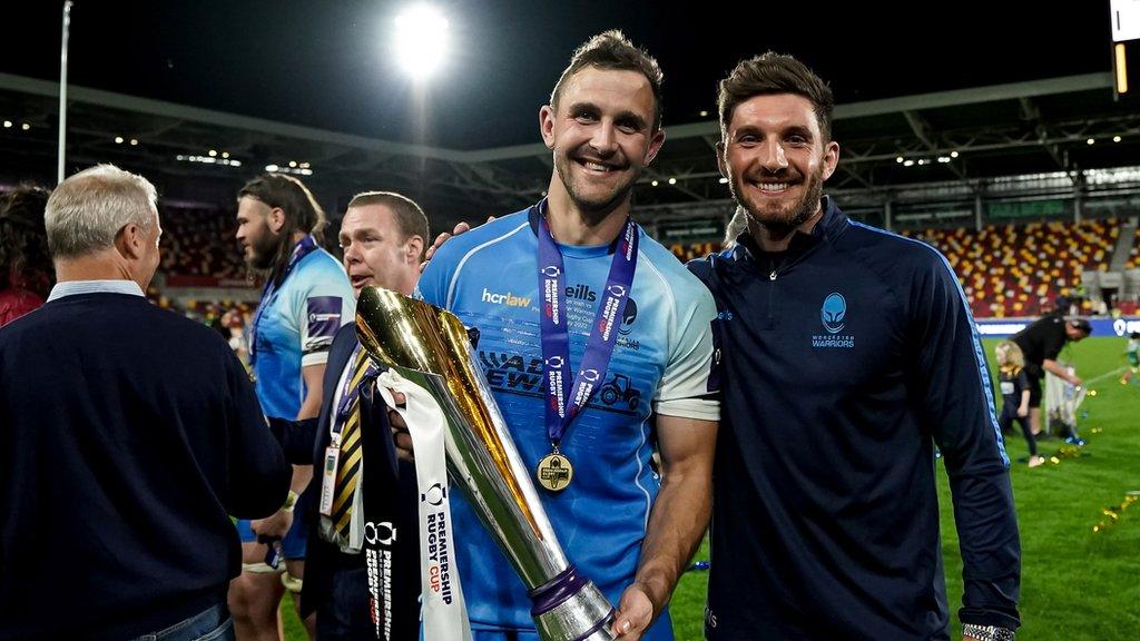 Ashley Beck's final game for Worcester was the Premiership Cup final win - alongside fellow Wales international Owen Williams - over London Irish at Brentford in May 2022