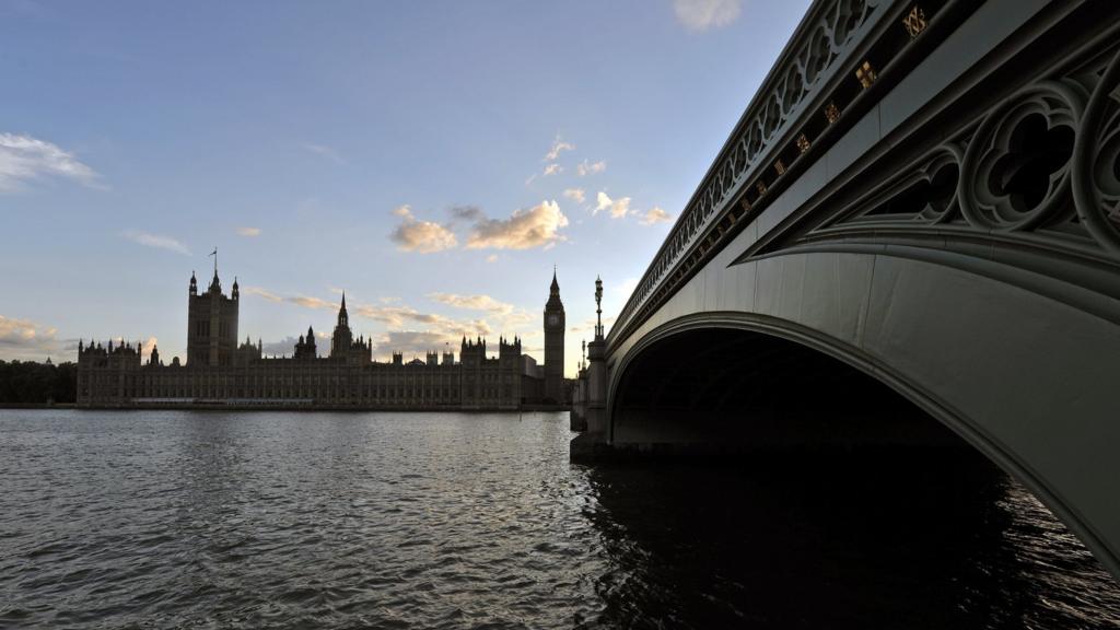 Parliament at dusk