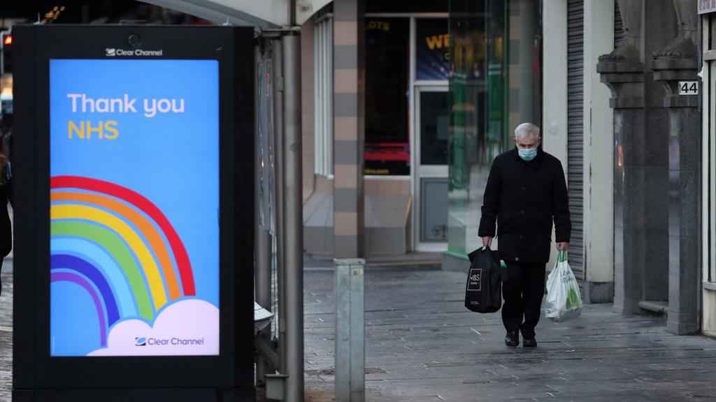 Man on street in Glasgow