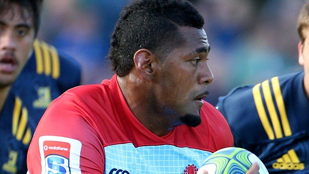 Taqele Naiyaravoro in action for Waratahs earlier this month