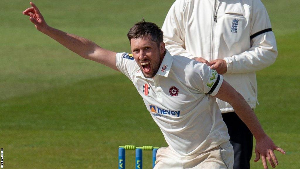 Simon Kerrigan appeals for a wicket while in action for Northamptonshire