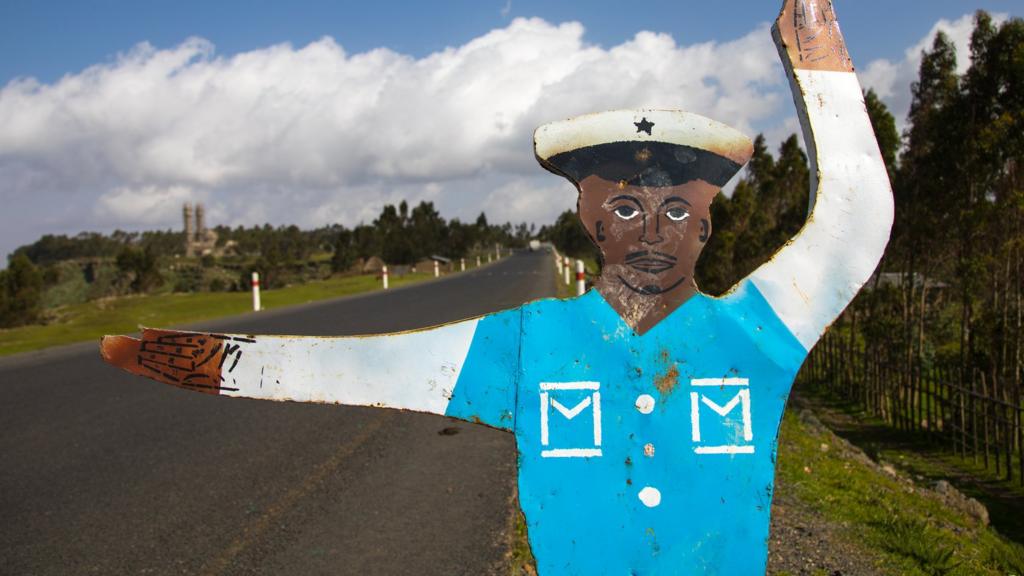 A traffic aid in Ethiopia