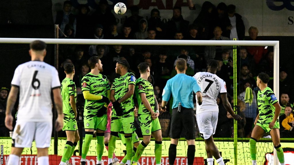 Jed Abbey's early second-half free-kick got the Church back on level terms - but only for two minutes