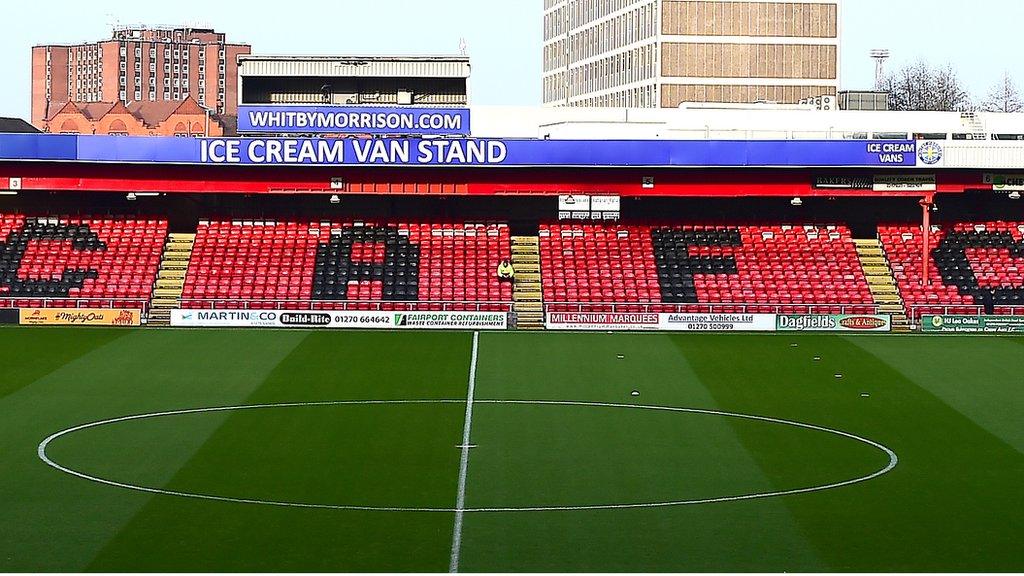 Gresty Road, home of Crewe Alexandra