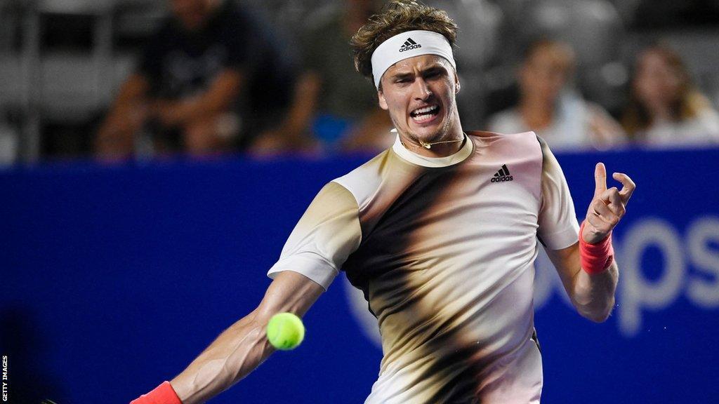 Alexander Zverev playing in Mexico Open in Acapulco