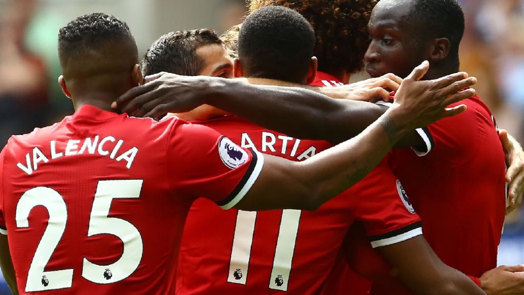 Manchester United celebrate