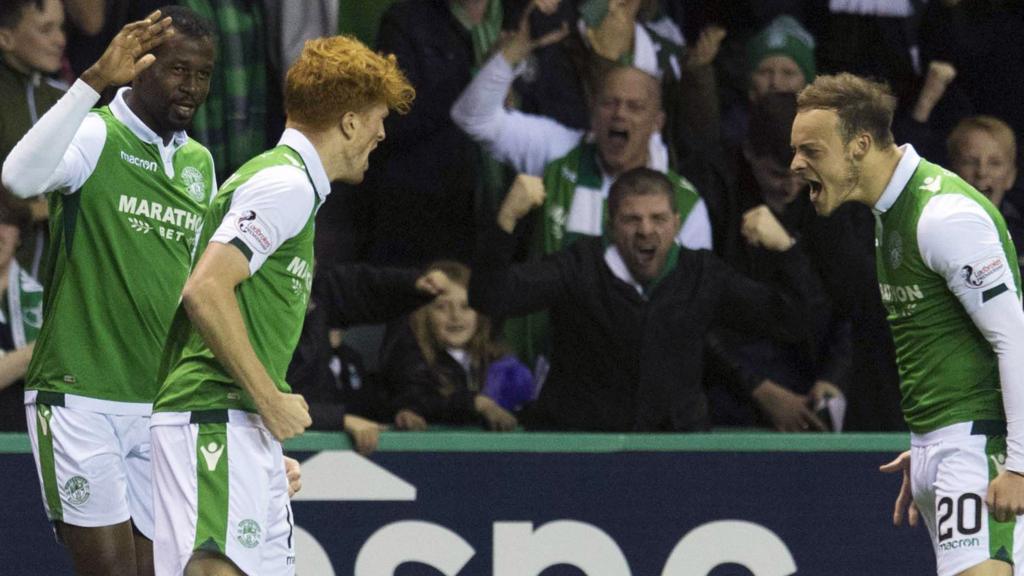 Hibernian celebrate