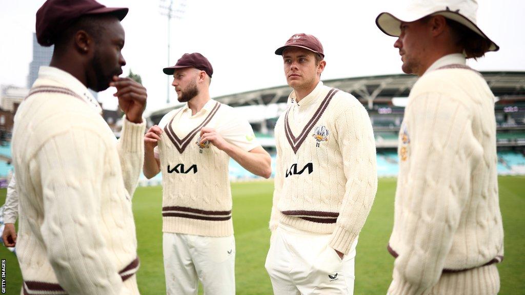 Surrey players chat