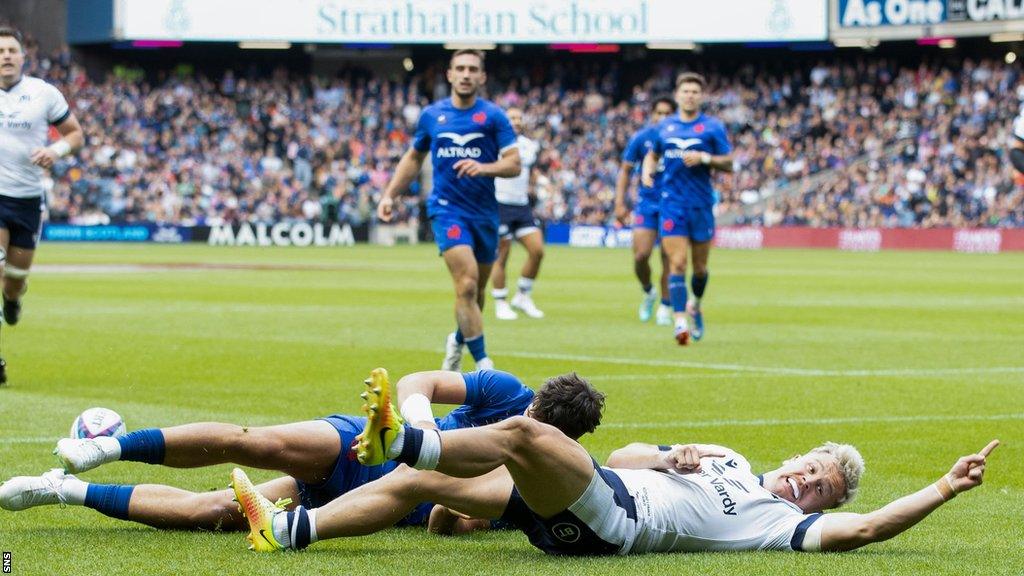 Darcy Graham crossed after the break to spark Scotland's comeback