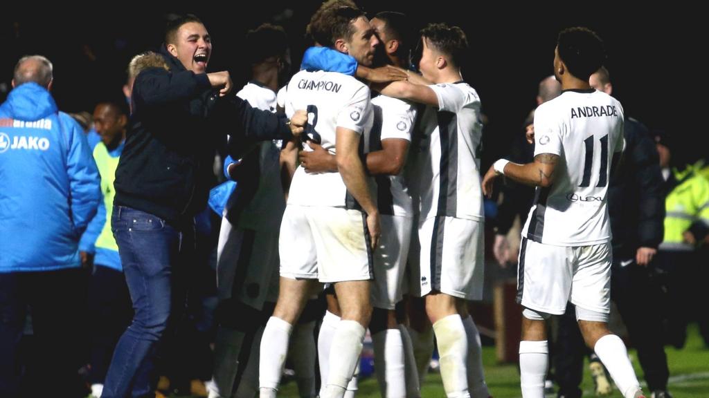 Boreham Wood celebrate