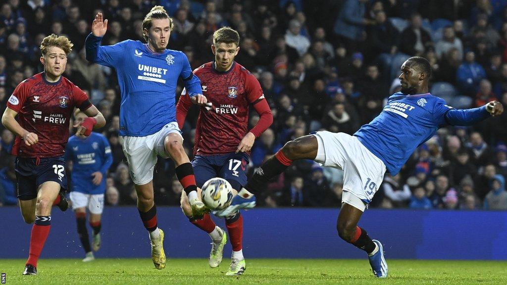 Abdallah Sima scores for Rangers against Kilmarnock