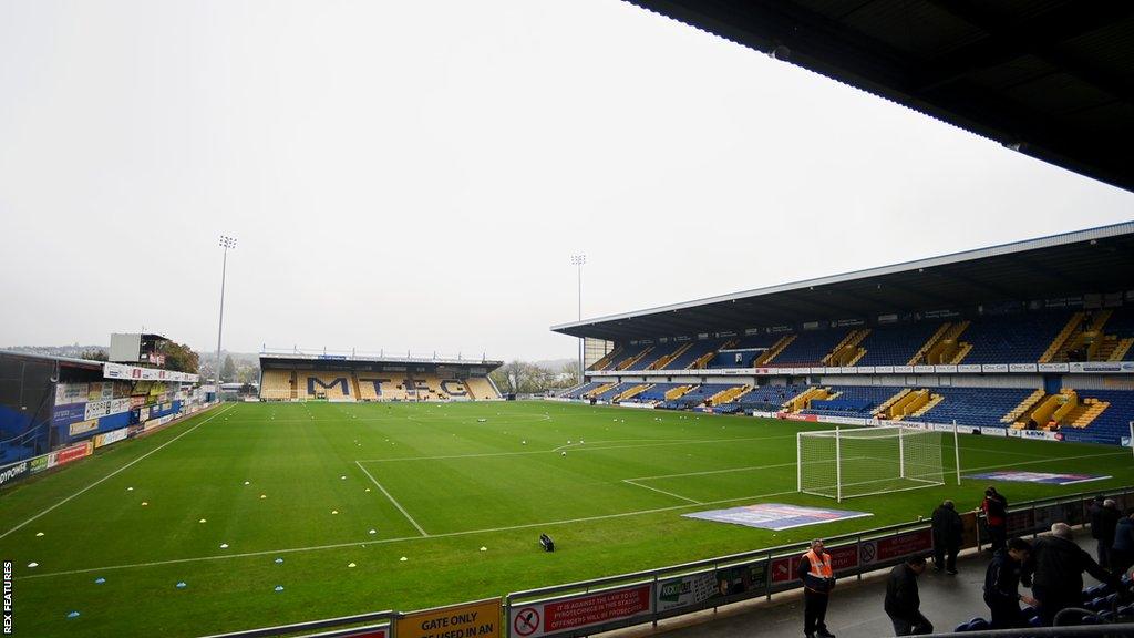 A general view inside Mansfield's One Call Stadium