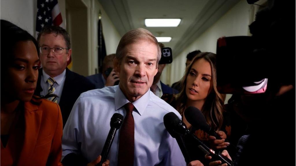 Jim Jordan with reporters