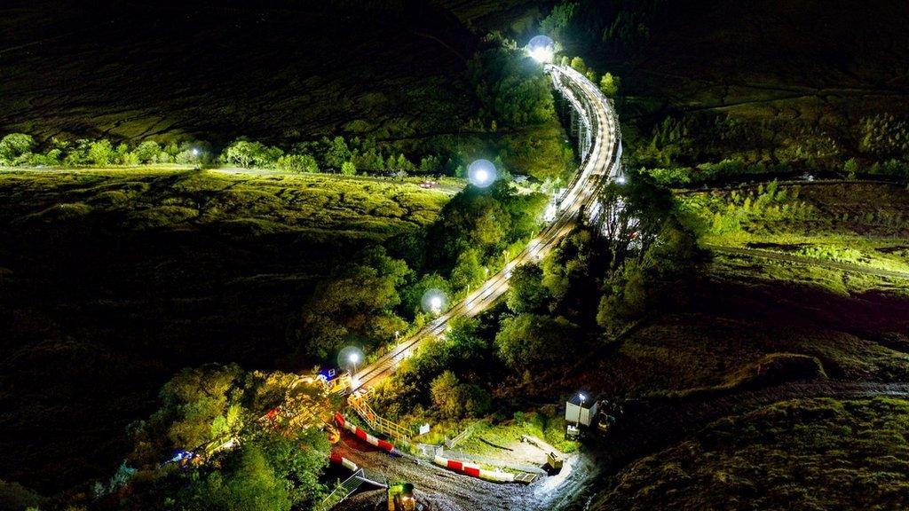 Repairs near Bridge of Orchy