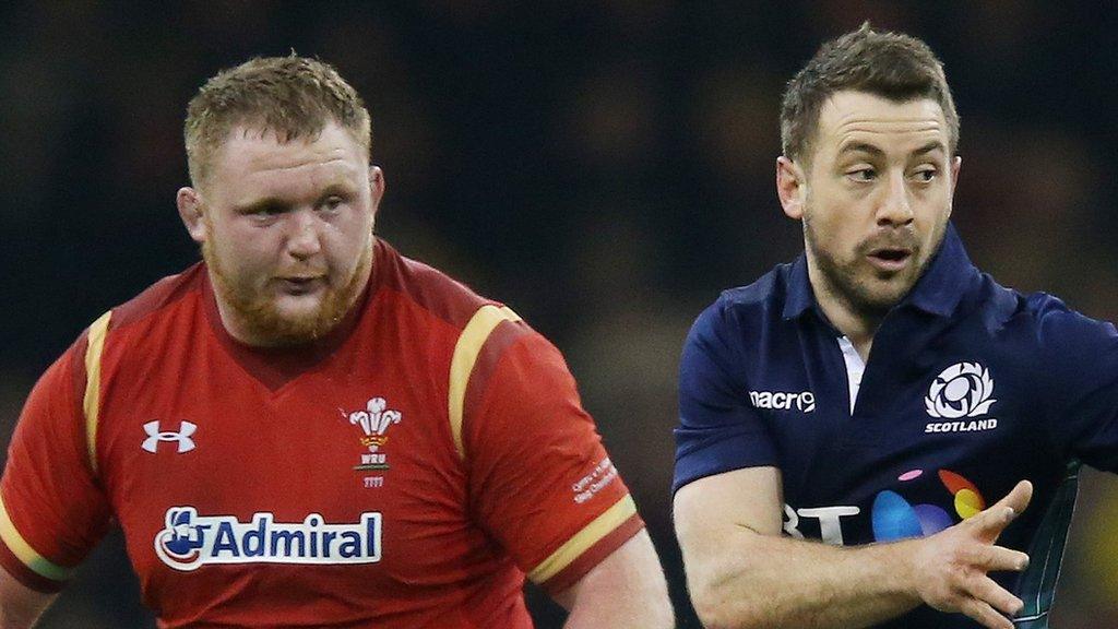 Wales' Samson Lee closes in on Scotland's Greig Laidlaw