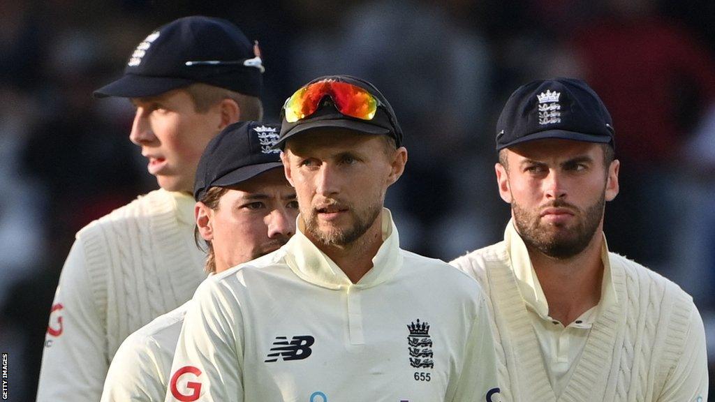 Zak Crawley, Rory Burns, Joe Root and Dom Sibley