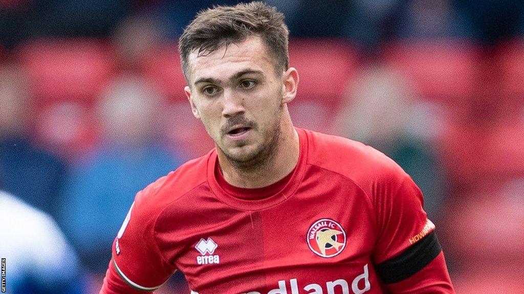 Oisin McEntee playing for Walsall